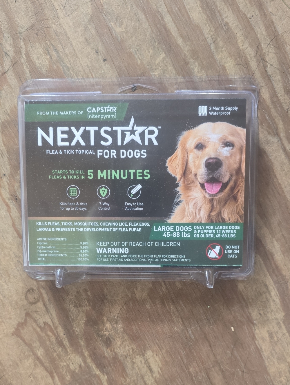 NextStar Flea & Tick Topical for Dogs — Large Dogs, Green